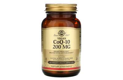 SOLGAR CoQ-10 - Коэнзим Q10 200 мг, 60 капсул